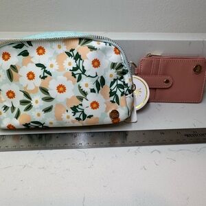 The Darling Effect-Floral Women's Bag with Pink Card Holder